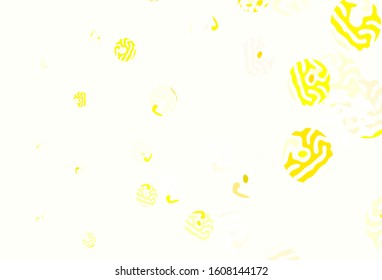 Light Green, Red vector layout with circle shapes. Modern abstract illustration with colorful water drops. Design for your business advert.