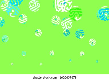 Light Green, Red vector layout with circle shapes. Blurred bubbles on abstract background with colorful gradient. Pattern for ads, leaflets.