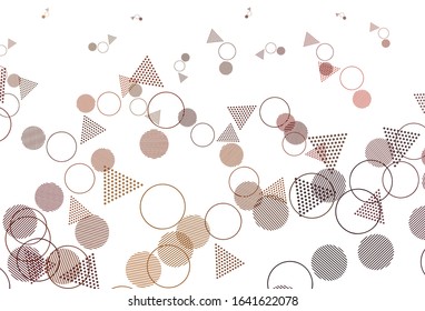 Light Green, Red vector layout with circles, lines. Circles, lines on abstract background with colorful gradient. Pattern for websites.