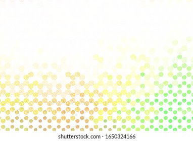 Light Green, Red vector layout with bent lines. A circumflex abstract illustration with gradient. A new texture for your  ad, booklets, leaflets.
