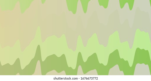 Light Green, Red vector layout with wry lines. Colorful illustration in circular style with lines. Pattern for busines booklets, leaflets