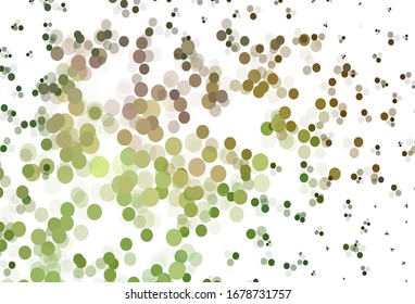 Light Green, Red vector layout with circle shapes. Blurred bubbles on abstract background with colorful gradient. Design for poster, banner of websites.