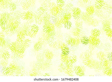 Light Green, Red vector layout with circle shapes. Circles, lines with colorful gradient on abstract background. Design for your business advert.