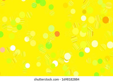 Light Green, Red vector layout with circle shapes. Beautiful colored illustration with blurred circles in nature style. Pattern for textures of wallpapers.