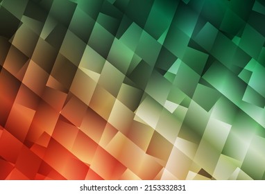 Hellgrünes, rotes Vektorlayout mit Linien, Rechtecken. Illustration mit einer Reihe von bunten Rechtecken. Das beste Design für Ihre Anzeige, Ihr Poster, Ihr Banner.