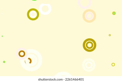 Light Green, Red vector layout with circle shapes. Blurred decorative design in abstract style with bubbles. Pattern for ads, leaflets.