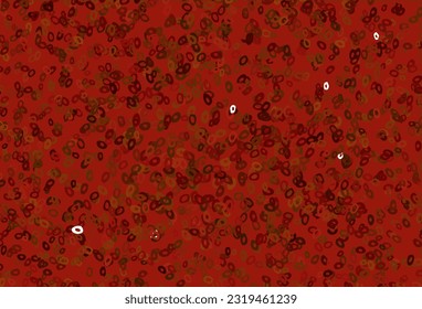 Light Green, Red vector layout with circle shapes. Glitter abstract illustration with blurred drops of rain. Design for posters, banners.