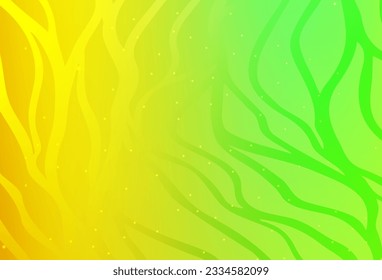 Light Green, Red vector layout with bent lines. Colorful illustration in abstract style with gradient. Abstract design for your web site.
