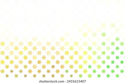 Light Green, Red vector layout in New Year style. Simple gradient illustration with Christmas attributes. Pattern for school, grammar websites.