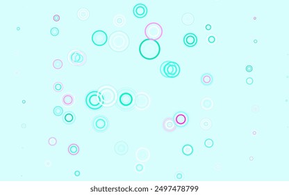 Light Green, Red vector layout with circle shapes. Illustration with set of shining colorful abstract circles. Design for poster, banner of websites.
