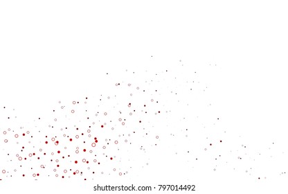 Light Green, Red vector  layout with circle shapes. Glitter abstract illustration with blurred drops of rain. New design for ad, poster, banner of your website.