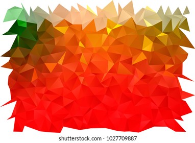 Light Green, Red vector low poly background. A completely new color illustration in a vague style. The completely new template can be used for your brand book.