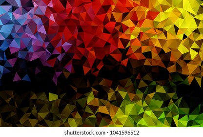 Light Green, Red vector low poly pattern. An elegant bright illustration with gradient. A completely new template for your business design.
