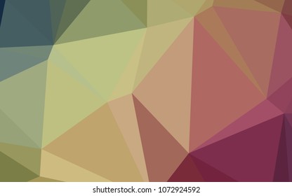 Light Green, Red vector low poly texture. Colorful illustration in abstract style with gradient. A completely new design for your business.