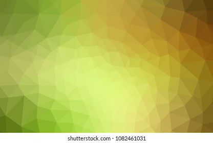 Light Green, Red vector low poly layout. A sample with polygonal shapes. Textured pattern for your backgrounds.