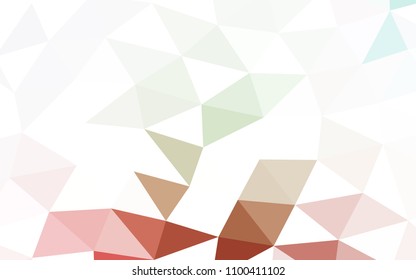 Light Green, Red vector low poly low poly. Shining colored illustration in a Brand new style. The best triangular design for your business.