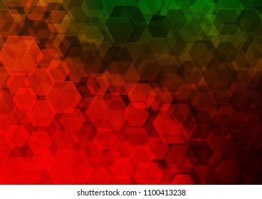 Light Green, Red vector low poly template. A completely new color illustration in a vague style. The textured pattern can be used for background.