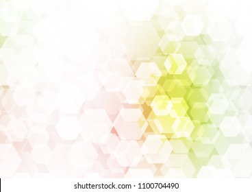 Light Green, Red vector low poly pattern. A sample with polygonal shapes. A completely new template for your business design.