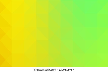 Light Green, Red vector low poly texture. Glitter abstract illustration with an elegant triangles. New template for your brand book.