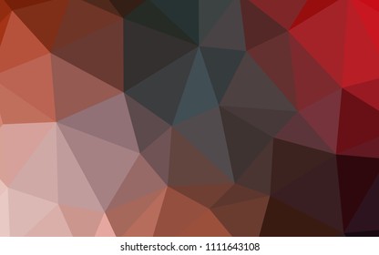 Light Green, Red vector low poly cover. Geometric illustration in Origami style with gradient.  Pattern for a brand book's backdrop.