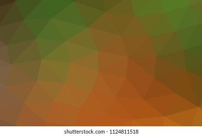 Light Green, Red vector low poly low poly. Modern geometrical abstract illustration with gradient. The template can be used as a background for cell phones.