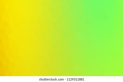 Light Green, Red vector low poly texture. Creative geometric illustration in Origami style with gradient. Brand new style for your business design.