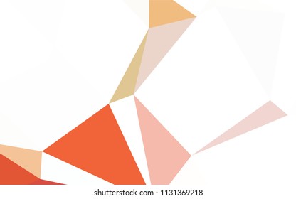 Light Green, Red vector low poly cover. A sample with polygonal shapes. Best triangular design for your business.