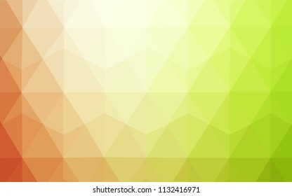 Light Green, Red vector low poly texture. A completely new color illustration in a polygonal style. A completely new design for your leaflet.