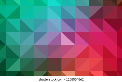 Light Green, Red vector low poly texture. A completely new color illustration in a polygonal style. Template for cell phone's backgrounds.