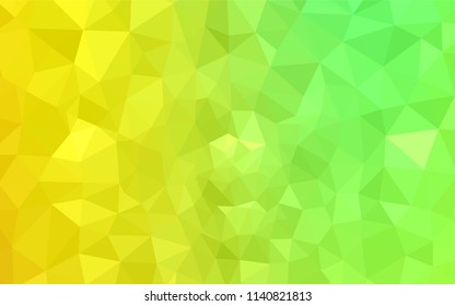 Light Green, Red vector low poly texture. Colorful abstract illustration with triangles. Brand new design for your business.
