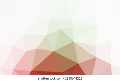 Light Green, Red vector low poly cover. An elegant bright illustration with gradient. The elegant pattern can be used as part of a brand book.