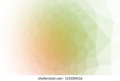 Light Green, Red vector low poly layout. Triangular geometric sample with gradient.  The elegant pattern can be used as part of a brand book.