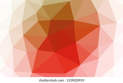 Light Green, Red vector low poly texture. Glitter abstract illustration with an elegant design. Triangular pattern for your business design.