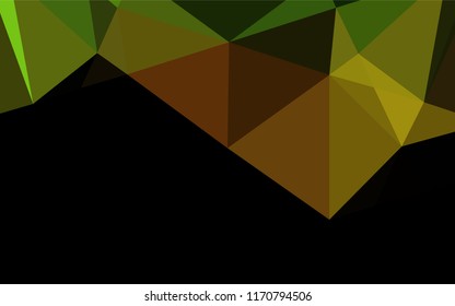 Light Green, Red vector low poly layout. Geometric illustration  with gradient.  The best triangular design for your business.
