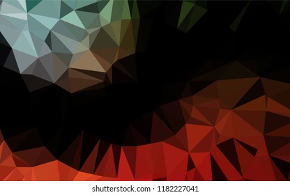 Light Green, Red vector low poly layout. Brand new colored illustration in blurry style with gradient. The textured pattern can be used for background.