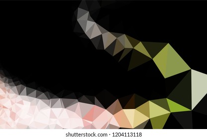 Light Green, Red vector low poly texture. Colorful abstract illustration with gradient. Brand new style for your business design.