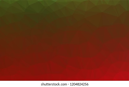 Light Green, Red vector low poly texture. An elegant bright illustration with gradient. The template can be used as a background for cell phones.