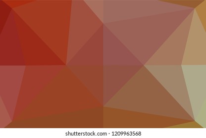Light Green, Red vector low poly cover. Colorful illustration in abstract style with gradient. The best triangular design for your business.