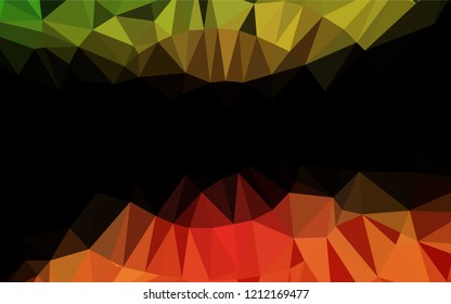 Light Green, Red vector low poly texture. A completely new color illustration in a vague style. The completely new template can be used for your brand book.