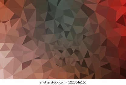 Light Green, Red vector low poly layout. Geometric illustration in Origami style with gradient.  Brand new design for your business.