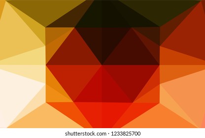 Light Green, Red vector low poly cover. A sample with polygonal shapes. The polygonal design can be used for your web site.