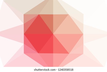 Light Green, Red vector low poly cover. A completely new color illustration in a vague style. The best triangular design for your business.