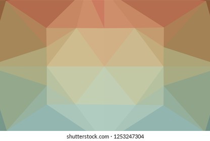Light Green, Red vector low poly layout. Shining colored illustration in a Brand new style. The textured pattern can be used for background.