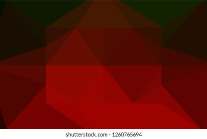 Light Green, Red vector low poly layout. An elegant bright illustration with gradient. The template can be used as a background for cell phones.