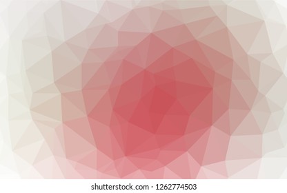 Light Green, Red vector low poly cover. Creative illustration in halftone style with gradient. The textured pattern can be used for background.
