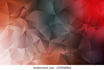 Light Green, Red vector low poly layout. Modern abstract illustration with triangles. Best triangular design for your business.