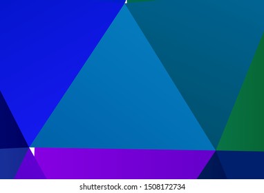 Light Green, Red vector low poly background. Colorful illustration in abstract style with triangles. Best triangular design for your business.