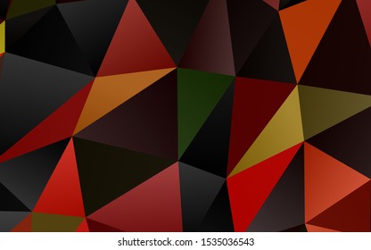 Light Green, Red vector low poly layout. A completely new color illustration in a vague style. Polygonal design for your web site.