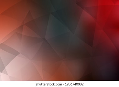 Diseño de polos bajo vectores de vectores rojos, verde claro. Muestra con formas poligonales. Una nueva textura para tu sitio web.