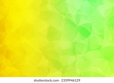 Light Green, Red vector low poly layout. Shining polygonal illustration, which consist of triangles. Polygonal design for your web site.